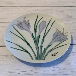 Horchow saffron plate.